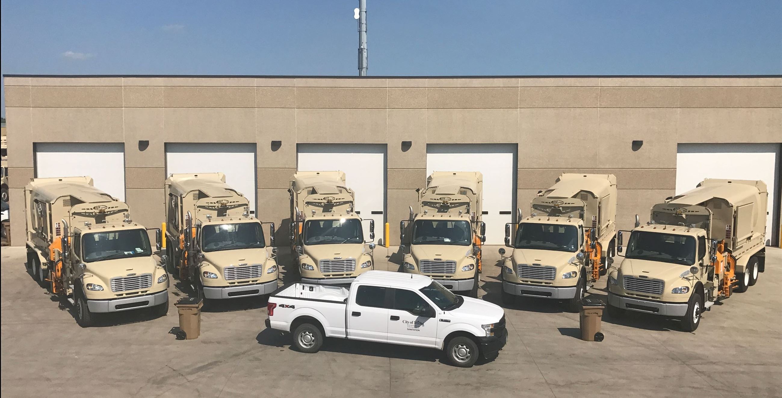 Automated Truck Fleet with Carts