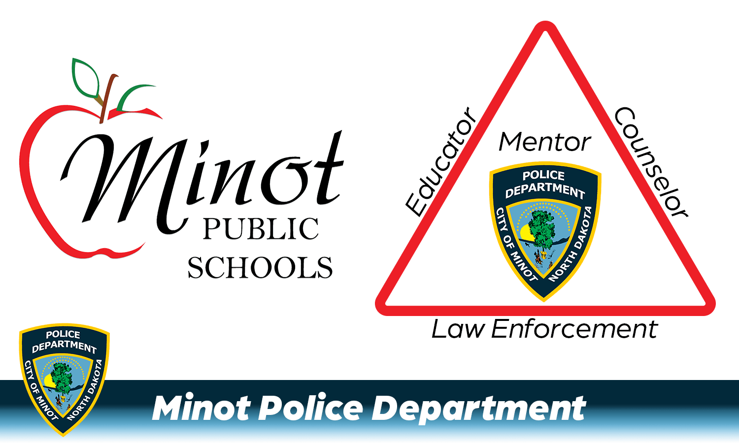 Minot Public Schools and Minot Police Department Resource Officer Graphic